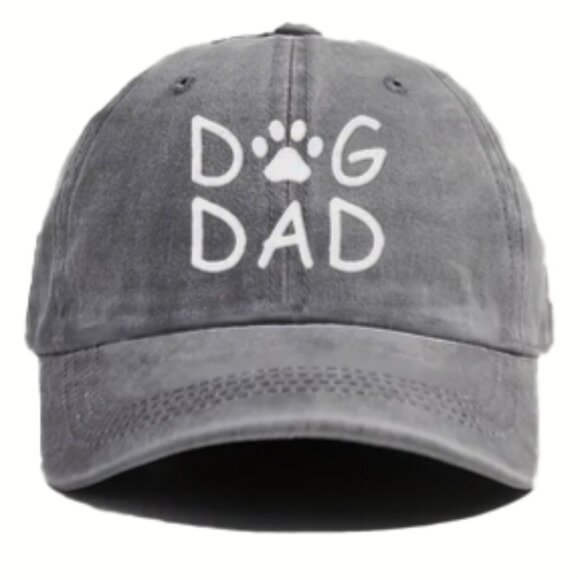 Other - "Dog Dad" Baseball Cap in Grey Heather NWT